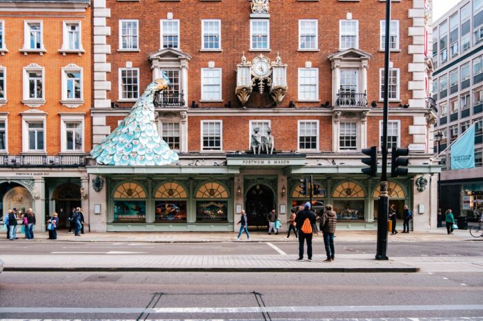 Exterior of Fortnum and Mason